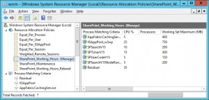 WSRM SharePoint Working Hours