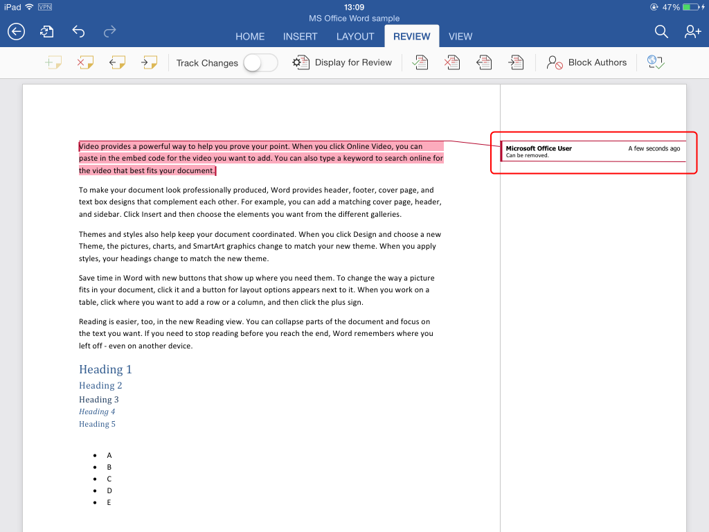 Collaborate_Using_Microsoft_Word_For_iPad_app_29