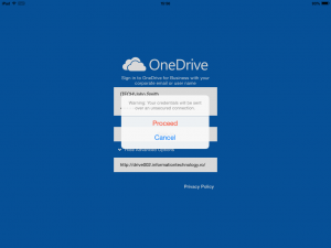 Configure OneDrive for Business 1.2.2 (iOS).