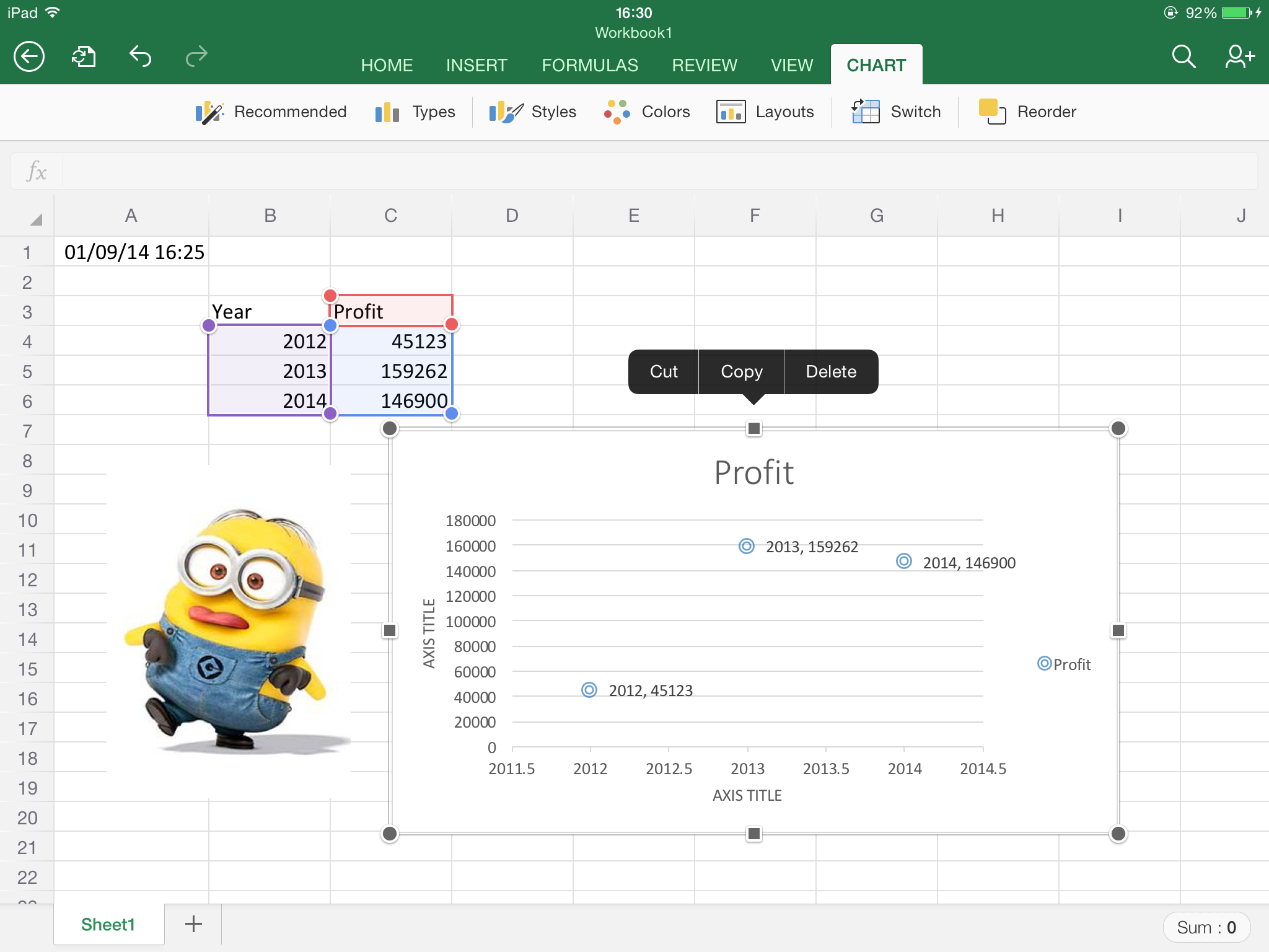 Microsoft Excel (for iPad) Review