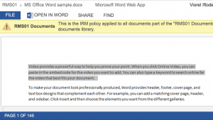 Classified information and mobile devices challenges with SharePoint Office Web Apps AD RMS 21